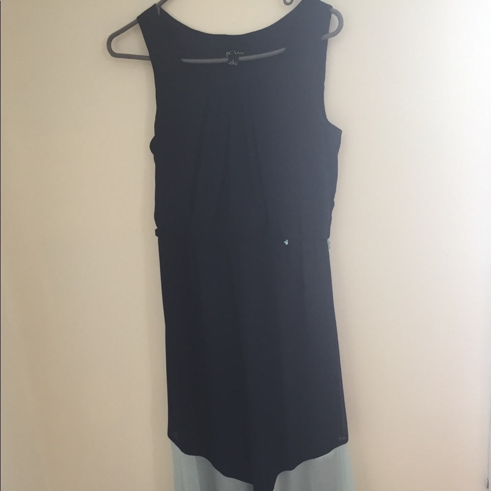 Colorblock chiffon dress